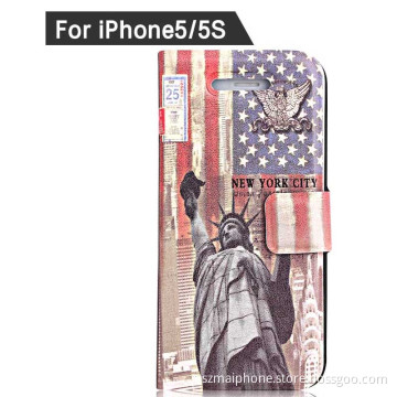 British Style of Leather Case for iPhone 5